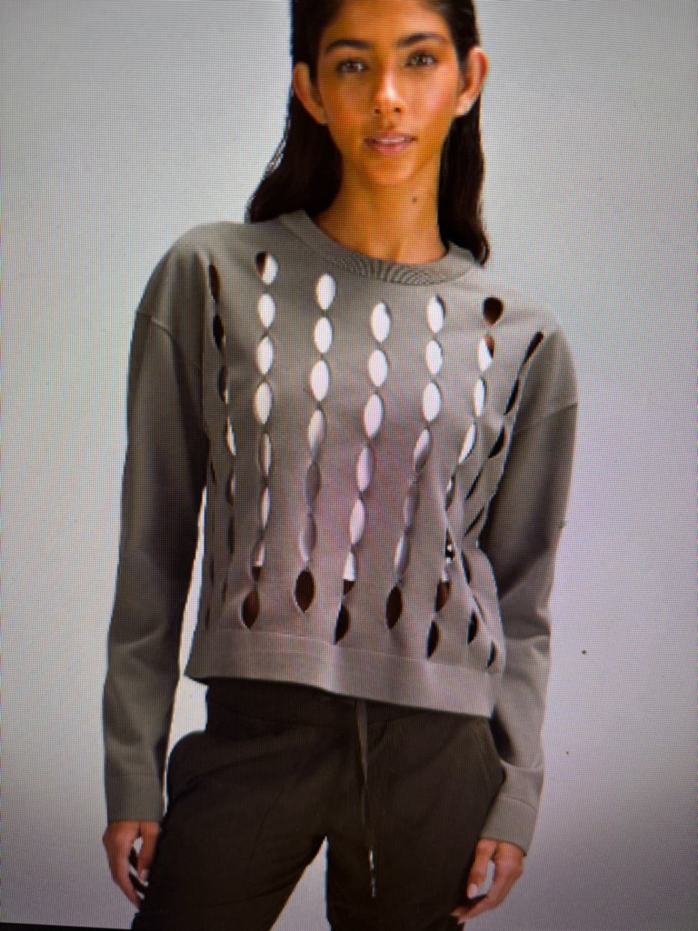 lululemon Open Hole Mesh Knit Pullover
